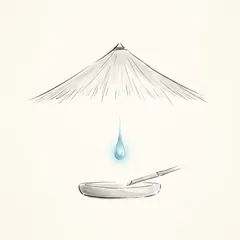 Memory illustration for the Chinese character 今 (jīn, now / present)
