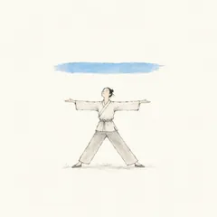 Memory illustration for the Chinese character 天 (tiān, sky / heaven)