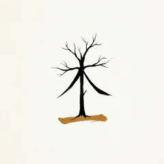 Memory illustration for the Chinese character 本 (běn, root / origin)