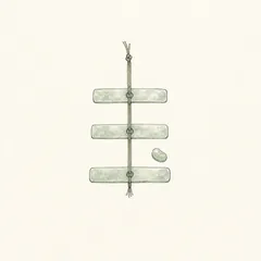 Memory illustration for the Chinese character 玉 (yù, jade)